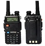 Рація Baofeng UV-5R + гарнітура - Чорний, фото 5