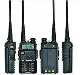 Рація Baofeng UV-5R + гарнітура - Чорний, фото 7