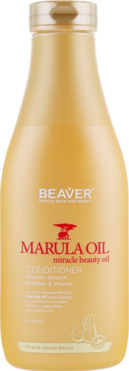 Поживний кондиціонер для сухого волосся з маруловою олією Beaver Conditioner Marula Oil 730 мл