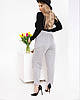 Жіночі штани із замшу весна-осінь норма та великі розміри, фото 4
