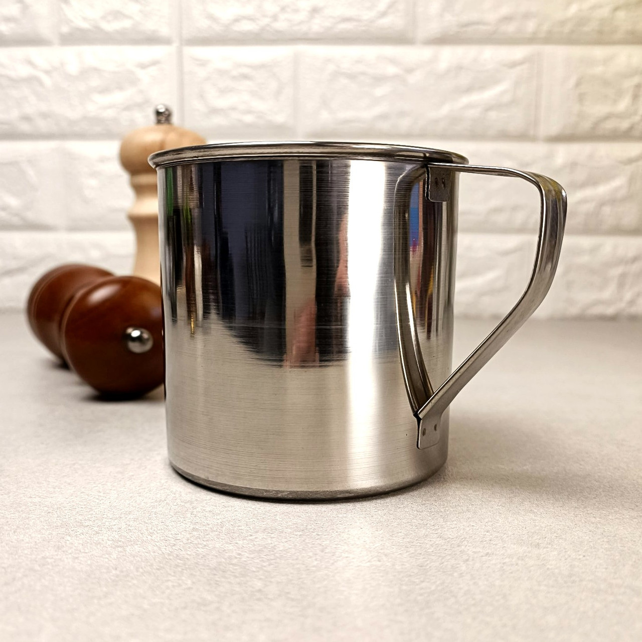 Великий залізний кухоль 950 мл, туристичний посуд 0276 А-П