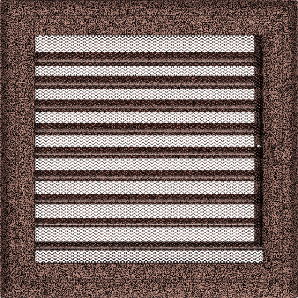Решітка Oskar мідна фарбована з жалюзями 22x22
