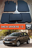 ЄВА килимки Дача Сандеро 2013-н. в. EVA килими на Dacia Sandero