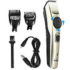 Бездротова машинка для стрижки волосся від USB, VGR V 031 / Універсальна машинка з регулюванням довжини, фото 2