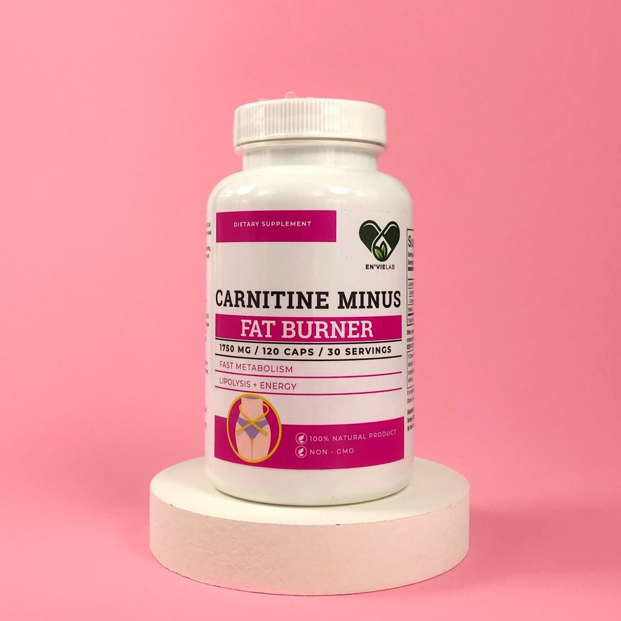 Л-карнітин тартрат "Carnitine MINUS" EN`VIE LAB, 1500 мг, 120 капсул