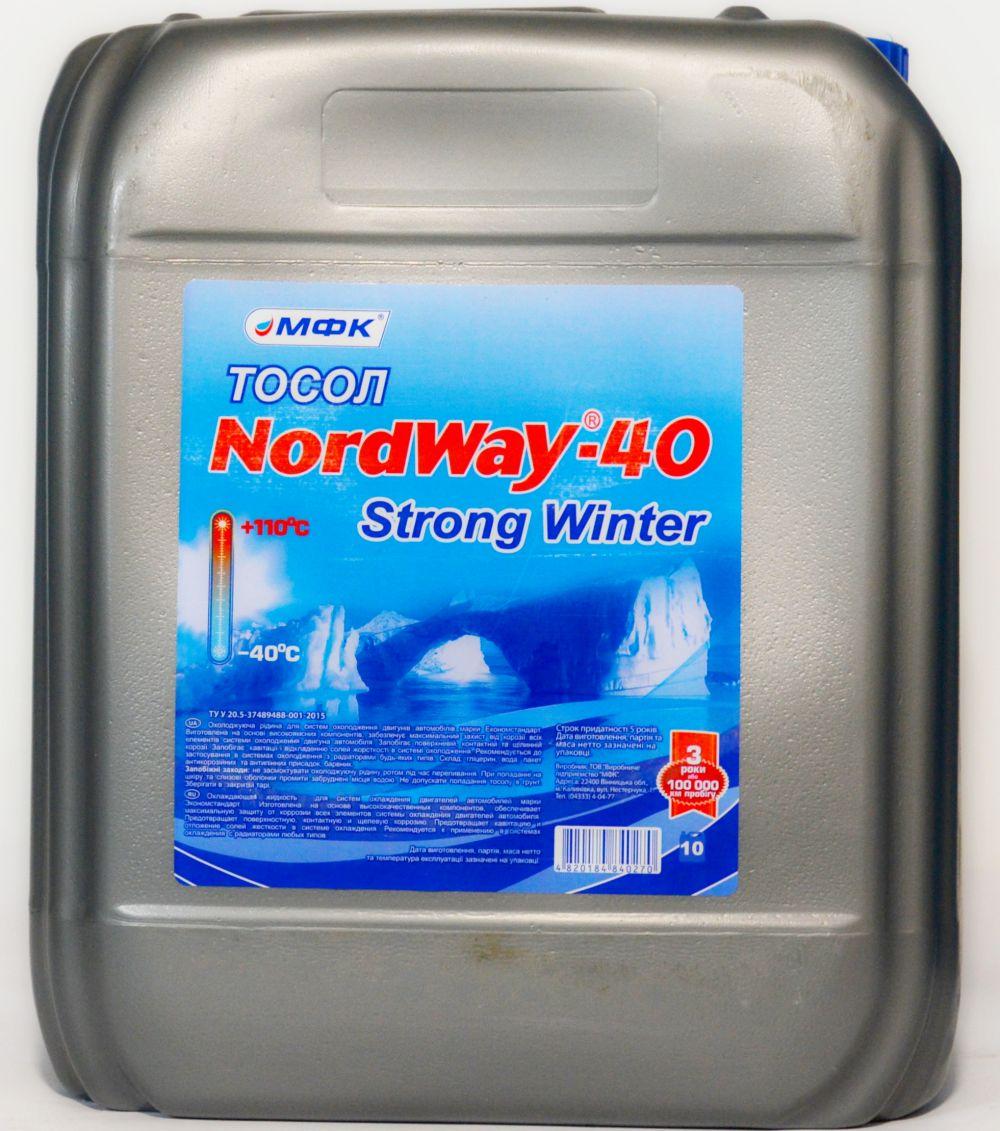 Охлаждающая жидкость Nord Way-40 Strong Winter (-30) синий 10л, цена ...