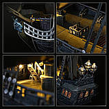 3D-пазли Піратський корабель Месність королеви Анни 340 шт 3D Puzzles Led Pirate Ship Queen Anne's Revenge 340 pc., фото 4
