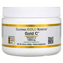 Вітамін C у порошку California GOLD Nutrition "Gold C" 1000 мг (250 г)