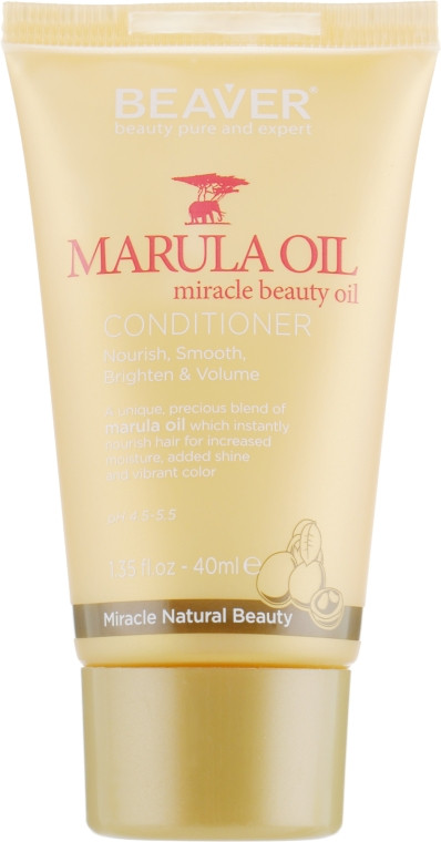 Поживний кондиціонер для сухого волосся з маруловою олією Beaver Conditioner Marula Oil 40 мл