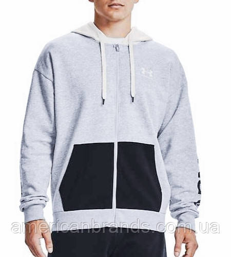 Мужская Худи Under Armour Rival с Цветными Блоками на Молнии во Всю ...