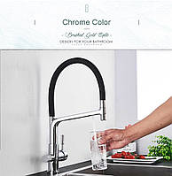 Змішувач для кухні з під'єднанням фільтрованої води MIXXUS PREMIUM BAROLO 021 Хром