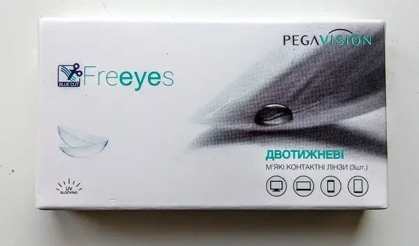 Freeyes лінзи термін носіння 2 тижні — 3 шт. в упак