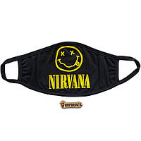 Многоразовая маска Nirvana черная (N0281)