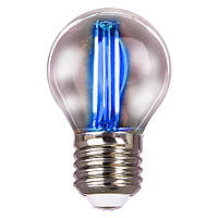 Синяя филаментная LED лампа VELMAX V-Filament-G45 2W E27 200Lm