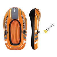 Надувная лодка BESTWAY 61078 Hydro-Force Raft Set для 1 взрослого / Размер 155-93см / оранжевая