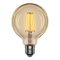 Филаментная светодиодная лампа VELMAX V-Filament-Amber-G95 4W E27 2200K 400Lm