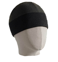 Шапка мужская из тонкой пряжи OXYGON DELICATE Черный/Тёмно-Серый One Size (56-60)