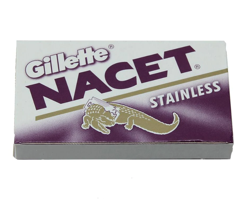 Леза Gillette Nacet Stainless Double Edge Razor Blades 5 шт