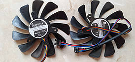 Комплект вентиляторів Zotac, кулер для відеокарти AMP GTX 1070Ti 1080 CFM10012H12SPA GAA8S2U 2 шт 95 мм