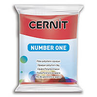 Полімерна глина Cernit, серія Number One, уп 56 г - колір Червоний, №400 Церніт