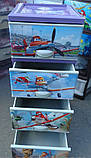 Комод пластиковий Еlif Plastik, з малюнком Літаки або Літачки, фото 4