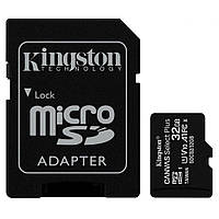 Карта памяти microSDHC 32GB Class 10 UHS-I Kingston CANVAS Select Plus (SDCS2/32GB) R100MBs с адаптером новая