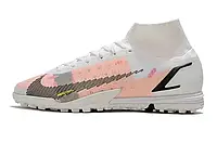 Сороконожки Nike SuperflyX VIII elite TF white/pink