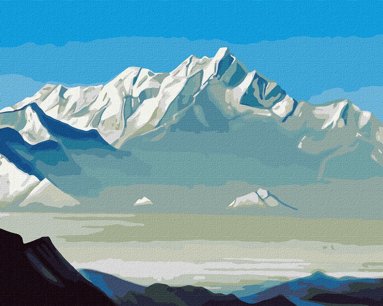 Картина за номерами 40×50 см. Гора п'яти скарбів худ. Микола Реріх. Ідейка КНО2866