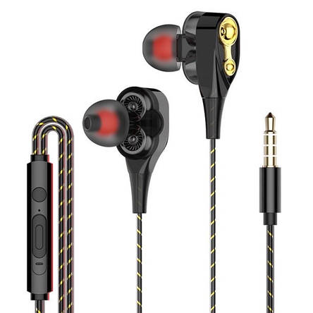 Навушники дротові WUW R100 Earpods Чорні, фото 1