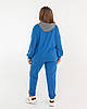 Жіночий весняний спортивний костюм, кофта на змійці з капюшоном і штани з кишенями, батал великі розміри, фото 2