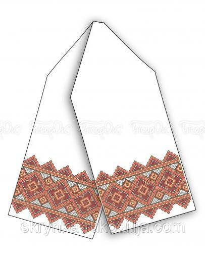 Заготовка для вишивки Рушник РВ-604-Ч БісерОк (розмір 40х150см)