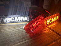Габаритный фонарь светодиодный 24В с надписью Scania