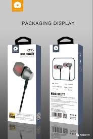 Проводные вакуумные наушники WuW R135 Earphone Черные, фото 2