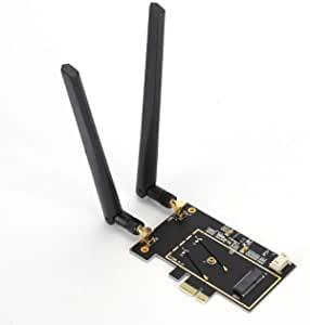 Мережева карта Tosuny WLAN, бездротова карта Wi-Fi M.2 NGFF to PCI-E 1X