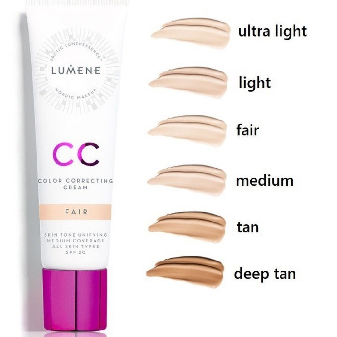 Тональный крем Lumene CC Color Correcting Cream SPF20 Ultra Light - фото 2 - id-p1602152007
