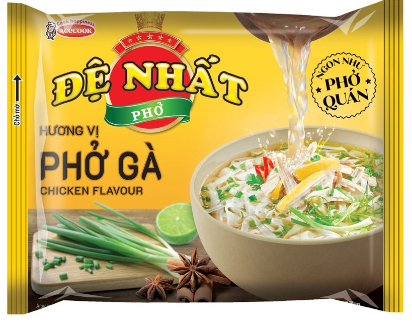 Рисовая лапша плоская Фо Pho со вкусом курицы TM De Nhat - фото 1 - id-p1602154652
