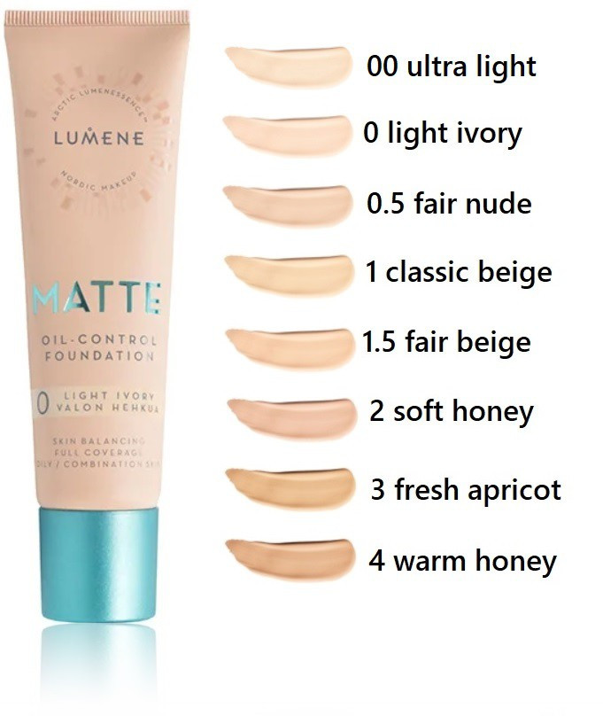 Матуючий тональний крем Lumene Matte Oil-control Foundation, фото 1