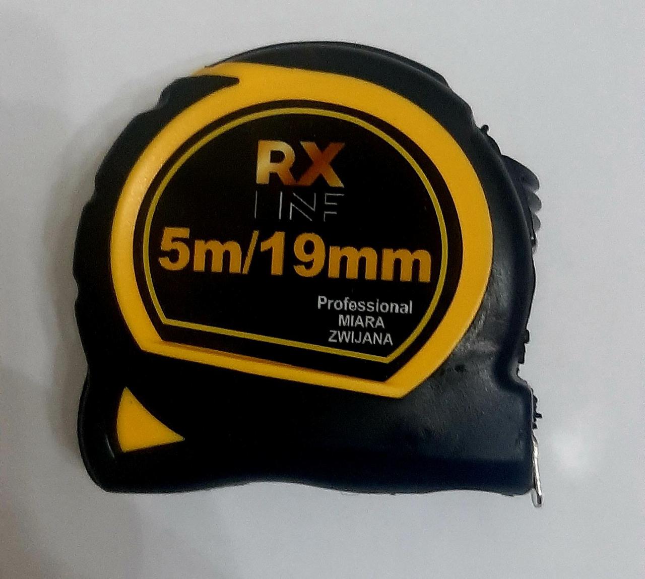 Рулетка обрезиненная (Польша Акция) RX 5 м*19 мм (см/дюймы) - фото 1 - id-p1602156923