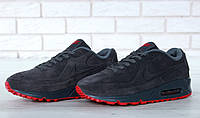 Мужские кроссовки Nike Air Max 90 VT Vac Tech Premium Grey Orange (с мехом) ALL02407