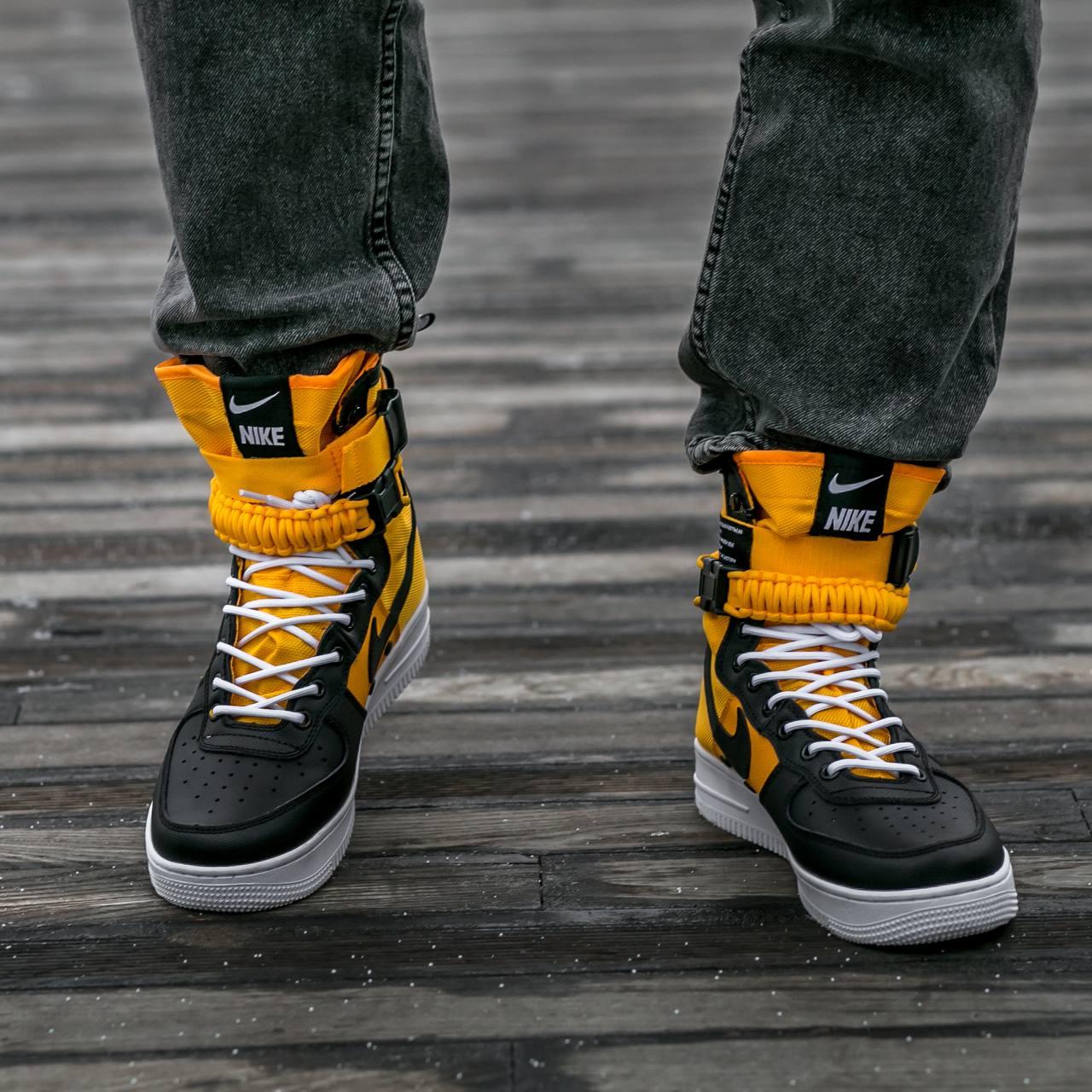 Кросівки чоловічі Nike Air Force 1 High Special Field Orange Black White, фото 1