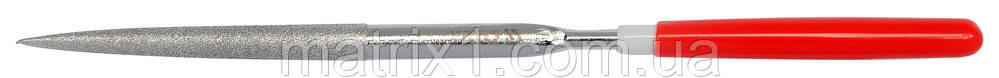 Надфіль алмазний YATO напівкруглий, l=140/50 мм, b = 3 мм YATO (Польща), фото 1