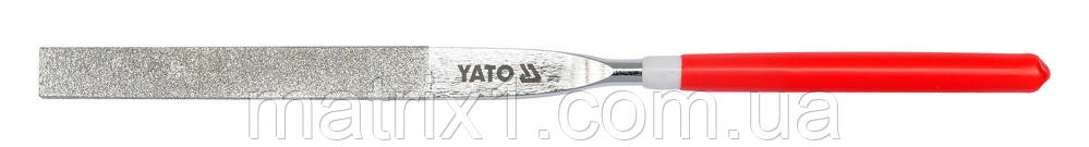 Надфіль алмазний YATO плоский, l=180/70 мм, b = 5 мм YATO (Польща)