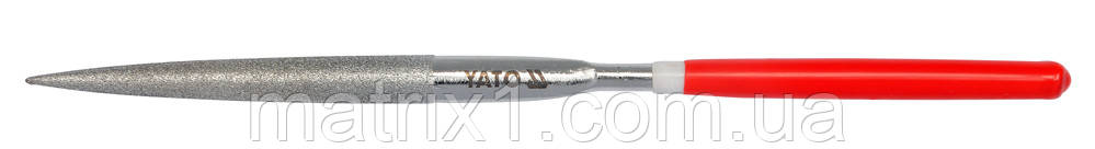 Надфіль алмазний YATO напівкруглий, l=180/70 мм, b=5 мм YATO (Польща)