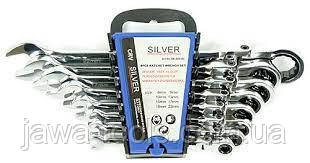 Набір ключів з трещоткою SILVER (8 шт) SK-008-02, фото 1