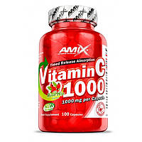 Вітаміни та мінерали Amix Nutrition Vitamin C 1000 mg, 100 капсул