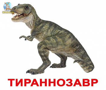 Картки великі російські з фактами "Динозаври" 165313