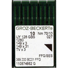 Голки для промислових швейних машин UY128GS # Groz-Beckert (Німеччина)