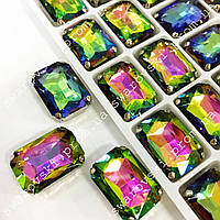 Пришивні стрази в цапах.13х18мм.Кольор Rainbow