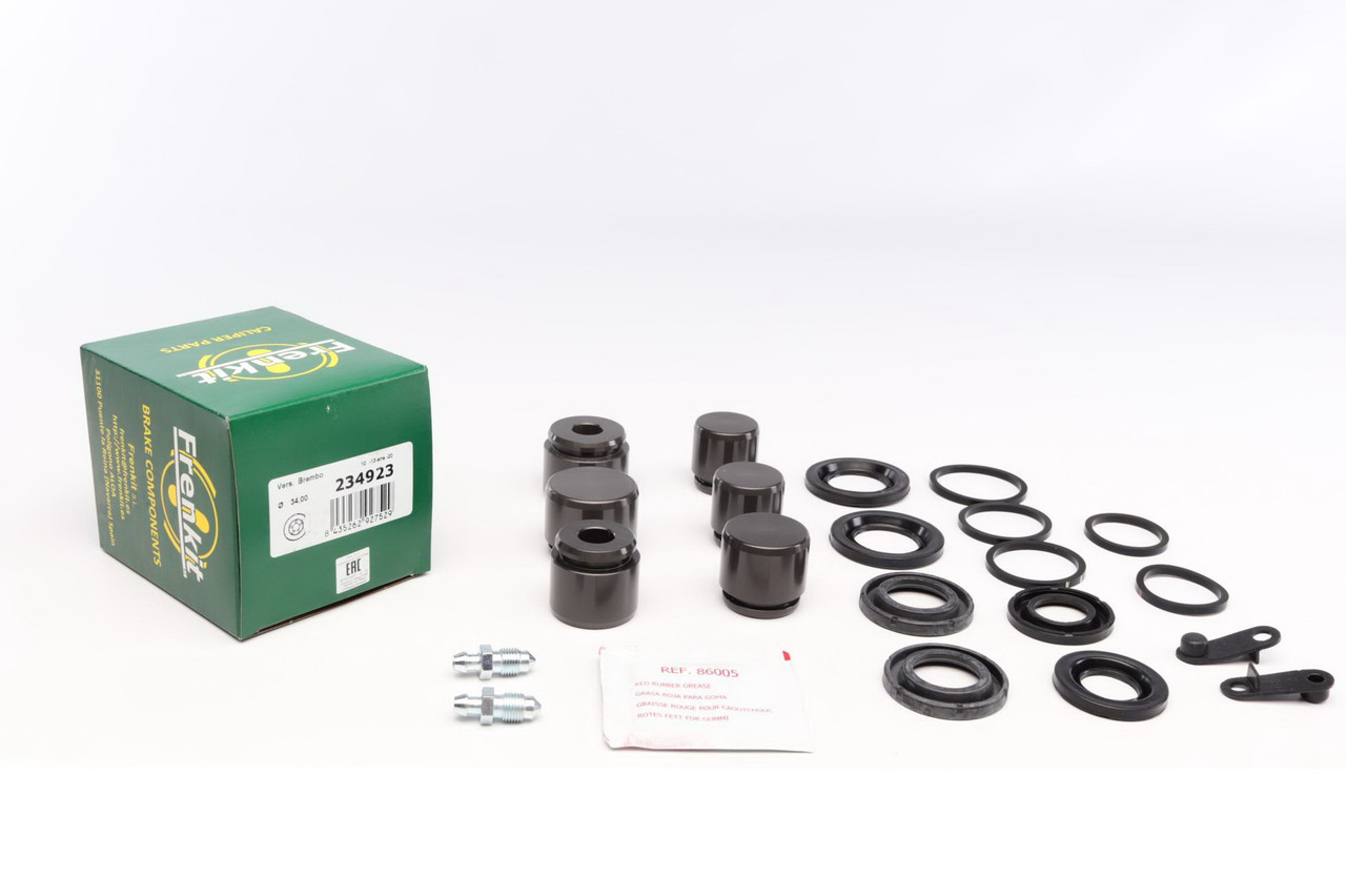 Ремкомплект переднього супорта Audi Q7 / VW Touareg 02- (d=30 / 34 мм) (Brembo) (+6 поршнів) Frenkit 234923