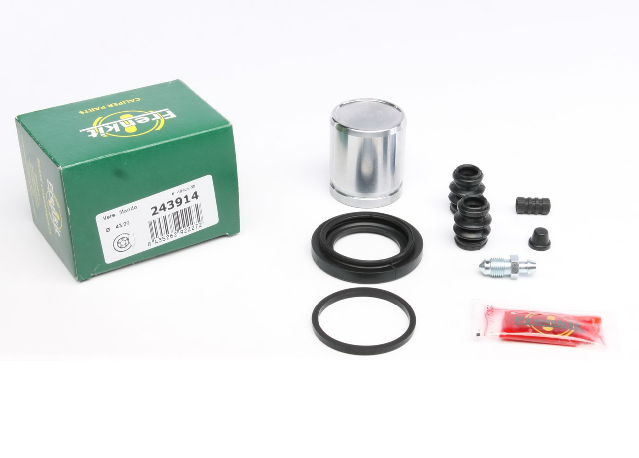 Ремкомплект заднього супорта Hyundai Terracan 01-06 (d=43 мм) (+поршень) (Mando) Frenkit 243914
